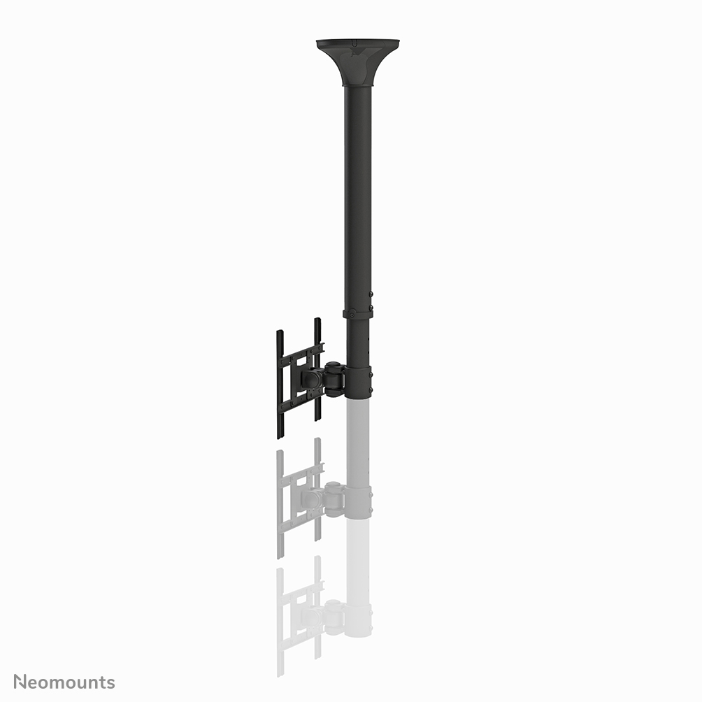 Neomounts FPMA-C200BLACK Support de plafond pour écran de 10-40" - h 64-104 cm